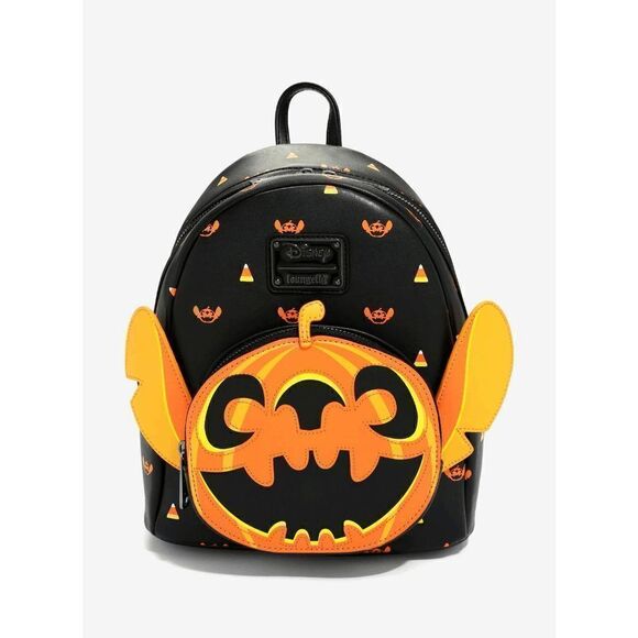 Loungefly Disney Lilo & Stitch Jack-o\'-lantern Stitch Mini Backpack main image 4